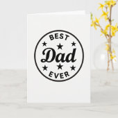 Beste Papa Eer Embleem Kaart (Gele Bloem)