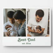 Beste papa eerste Vaderdag fotocollage Fotoplaat (Voorkant)