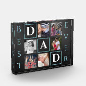 Beste papa elke 6 foto collage acryl fotoblok (Links)