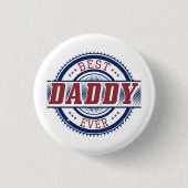 Beste Papa Ever Custom Button (Voorkant)