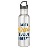 Beste papa, evolueer. Geen debatten. Waterfles Waterfles (Voorkant)