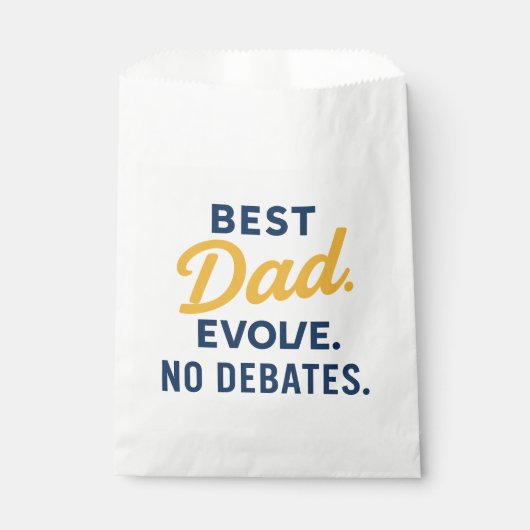 BESTE Papa Evolve Geen Debatten Vaderdag Favoriete Bedankzakje (Voorkant)
