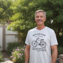 Beste Papa Fiets Vaderdag T-shirt