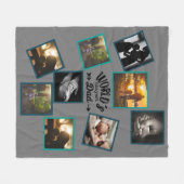 Beste papa foto collage grappige vaderschap quote fleece deken (Voorkant (Horizontaal))