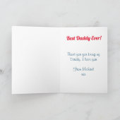 Beste papa foto kaart (Binnen)