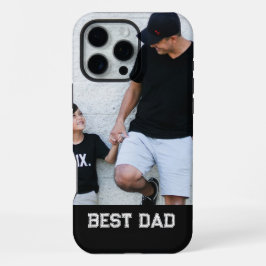 'Beste Papa' Foto Maatwerk Vaderdag iPhone 16 Pro Max Hoesje