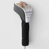 Beste papa foto vader golfheadcover (Schuin)