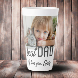 Beste Papa Foto Vaderdag Latte Mok