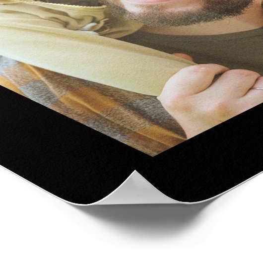 Beste Papa Fotocollage Cool Moderne Vaderdag Poster (Hoek)