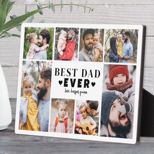 Beste Papa Fotocollage Fotoplaat