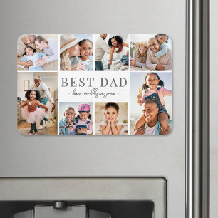 Beste Papa Fotocollage Magneet