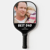 Beste papa fotonaam pickleball paddle (Achterkant)