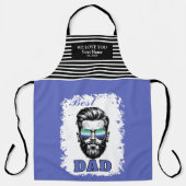 Beste Papa Gay vlag kleuren Vaderdag cadeau Schort (Voorkant)