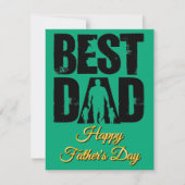 Beste papa, gefeliciteerd met Vaderdag Notitiekaartje (Voorkant)
