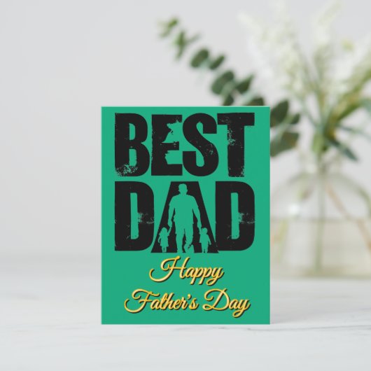 Beste Papa, Gefeliciteerd Vaderdag Notitiekaartje (Staand voorkant)