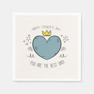 Beste Papa Gelukkige Vaderdag Servet