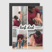 Beste Papa Gepersonaliseerde 4 Fotocollage (Voorkant / Achterkant)