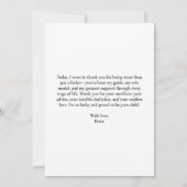 Beste Papa Gepersonaliseerde 4 Fotocollage Bedankkaart (Achterkant)