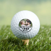 Beste papa gepersonaliseerde foto golfballen (Insitu Shirt)
