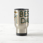 Beste papa gepersonaliseerde reismok reisbeker (Center)