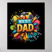 Beste Papa Gereedschap Vakman Papa Papa Vader Vade Poster (Voorkant)
