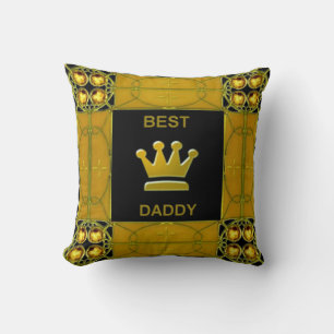Beste papa Golden Crown Kussen