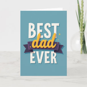 Beste Papa Gouden Scriptkaart Kaart