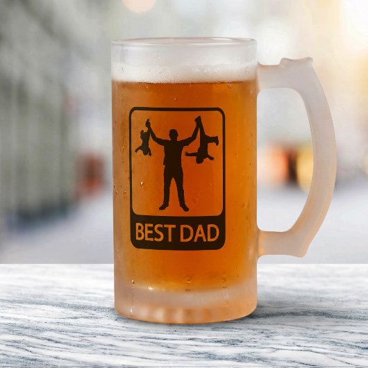 Beste Papa - Grappige Vaderdag Matglas Bierpul