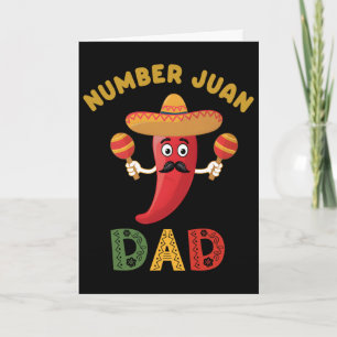 Beste Papa Grappige Vaderdag Mexicaanse Juan Vader Kaart