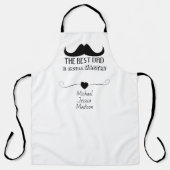 Beste papa grill master Vaderdag Aangepaste naam Schort (Voorkant)