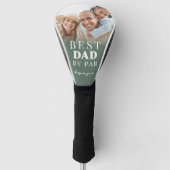 Beste papa groene foto vader golfheadcover (Voorkant)
