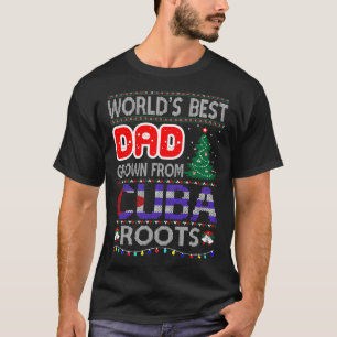 Beste Papa Grown Cuba Roots Kersttrui T-shirt