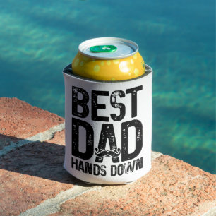 Beste papa handen neer papa grap snor minnaar blikjeskoeler