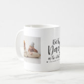 Beste Papa | Handgeschreven Fotocollage van Twee F Koffiemok (Voorkant links)