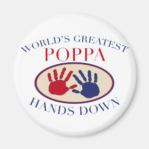 Beste Papa Hands Down Magneet