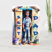 Beste Papa Handyman Tool Shed Gelukkige Verjaardag Kaart (Voorkant)
