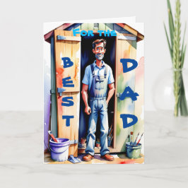 Beste Papa Handyman Tool Shed Gelukkige Verjaardag Kaart