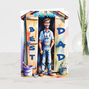 Beste Papa Handyman Tool Shed Gelukkige Verjaardag Kaart