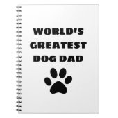 Beste Papa Hond Ooit Aangepaste Tekst Gepersonalis Notitieboek (Voorkant)