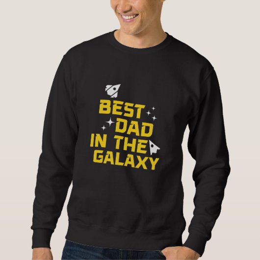 Beste papa in de Galaxy Vaderdag Trui (Voorkant)