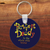 Beste papa in de hele wereld sleutelhanger (Voorkant)