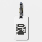 Beste papa in de Melkweg - Vaderdag, Verjaardag Bagagelabel (Achterkant verticaal)