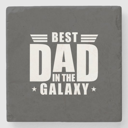 Beste papa in de Melkweg - Vaderdag, Verjaardag Stenen Onderzetter (Voorkant)