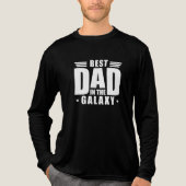 Beste papa in de Melkweg - Vaderdag, Verjaardag Tri-Blend Shirt (Voorkant volledig)