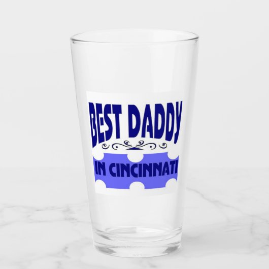 Beste papa in de stad Cincinnati Glas (Voorkant)