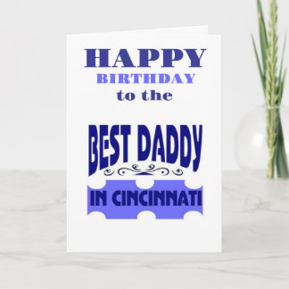 Beste papa in de stad Cincinnati Kaart