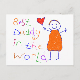 Beste papa in de wereld briefkaart
