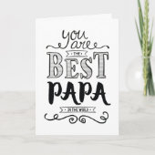 Beste Papa in de wereld Kaart (Voorkant)