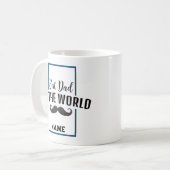 "Beste papa in de wereld" Koffie Mok (Voorkant links)