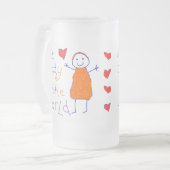 Beste papa in de wereld matglas bierpul (Voorkant links)